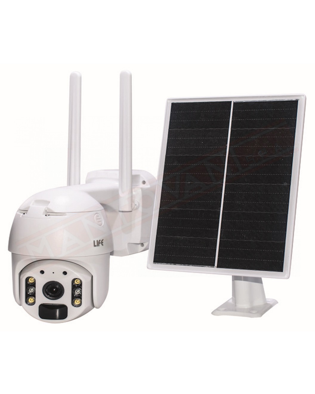 Life videocamera con pannello solare 2 mp wireless orientabile motorizzata registrazione su micro sd non fornita