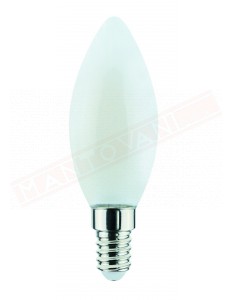 Life lampadina led e14 oliva bianco latte 6.5 w =60 w non dimmerabile classe energetica F 806 lumen 35x97mm 4000k