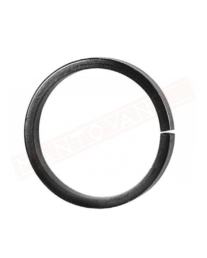 Cerchio in ferro quadro 10 diametro 120 mm . Anello in ferro decorativo per cancelli e inferriate