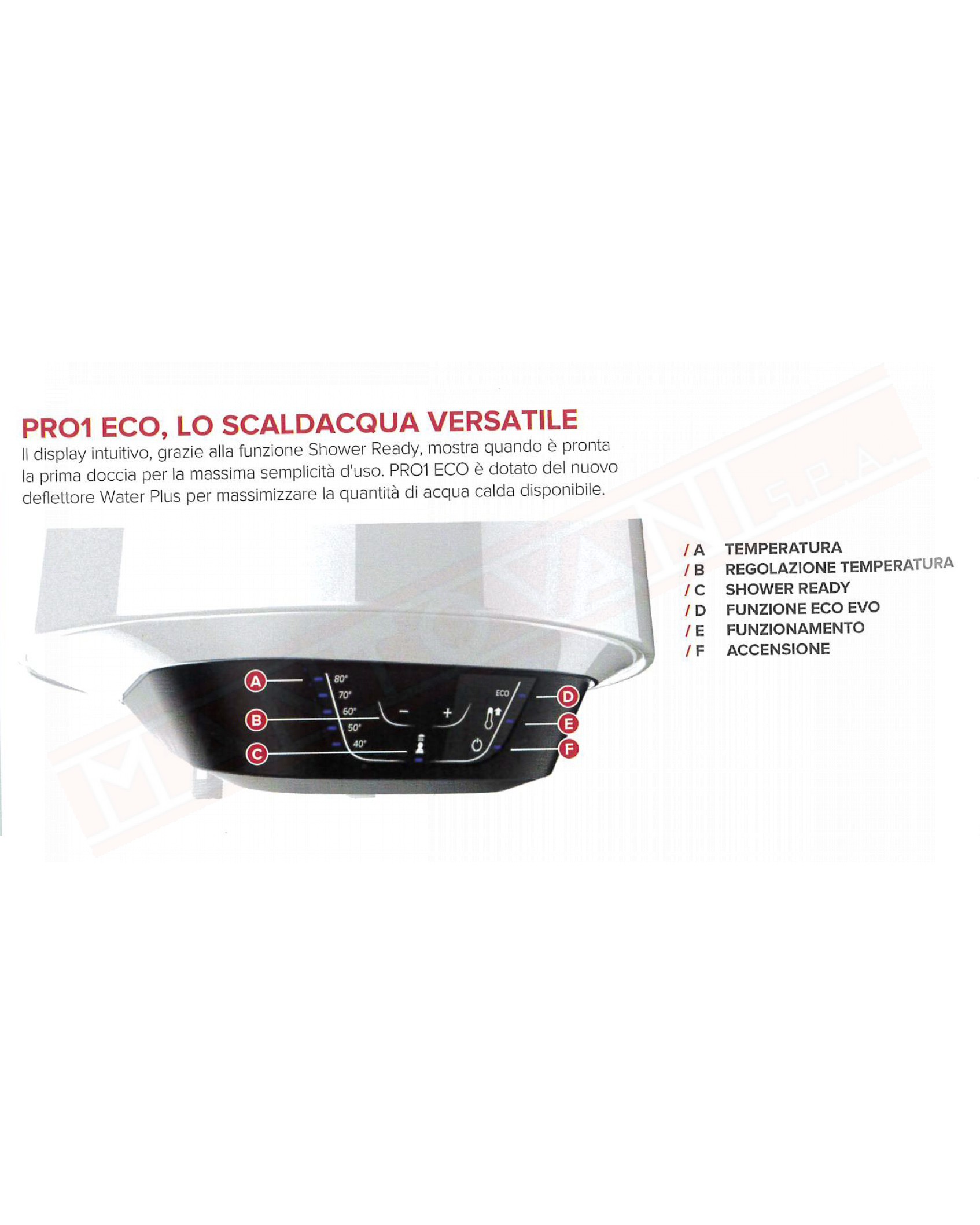 Scaldabagno Elettrico Ariston 50 Litri Pro1 Eco 50 V/5 EU