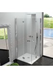CSA box doccia angolare Gioia A2P 2 porta doccia angolo a soffietto 6 mm misure da 68 a 90 h 200 abbinabile a fgx200\6