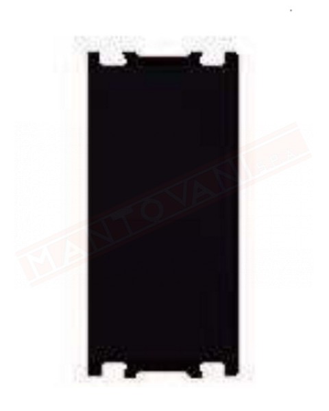 Feb Elettrica Flat tappo copriforo nero p 13 mm compatibile con placche P. V.