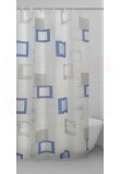 Gedy G. Frame tenda doccia in peva color azzurro e grigio con disegni cm 240 altezza 200 spessore 0,143