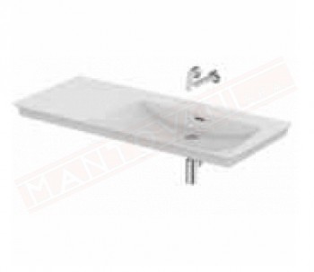 Ideal standard La Dolce vita lavabo senza foro rubinetto con vasca destra 1260x535