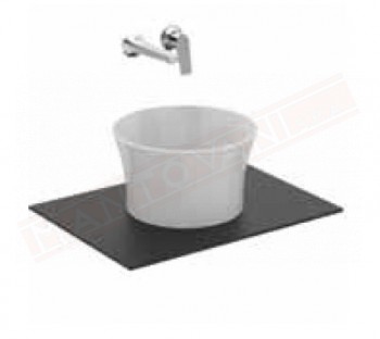 Ideal standard La Dolce vita lavabo in appoggio senza fori rubinetto diametro 340 mm h 200 mm