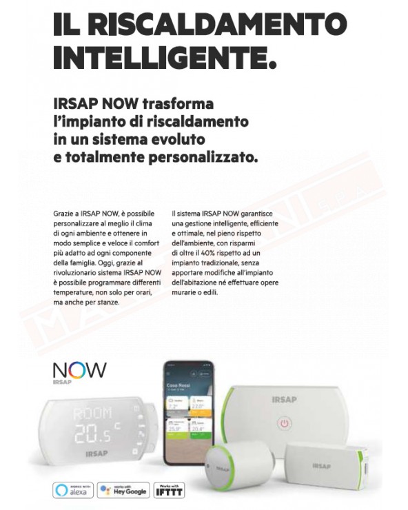 kit de termostato intellegente inalámbrico wifi, IRSAP NOW