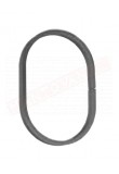 Cerchio in ferro 12x6 ovale diametro 100x190 h mm . Anello in ferro decorativo per cancelli e inferriate