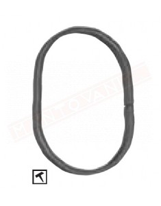 Cerchio in ferro 12x6 ovale diametro 100x190 h mm martellato . Anello in ferro decorativo per cancelli e inferriate