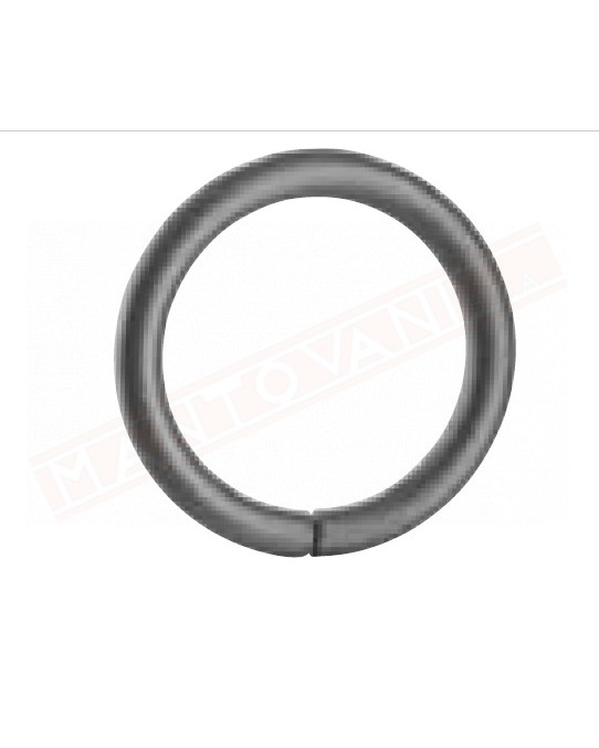 Cerchio in ferro tondo da 8 diametro esterno 120 mm . Decorazioni in ferro per cancelli e inferriate