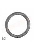 Cerchio in ferro 16 diametro 160 mm martellato . Anello in ferro decorativo per cancelli e inferriate