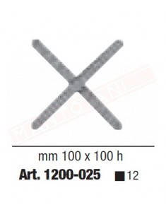 Elemento decorativo in ferro battuto 100x100 sezione 12