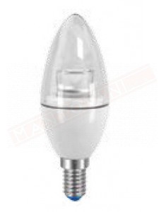 SHOT LAMPADINA LED OLIVA 5,0 W E14 TRASPARENTE LUCE CALDA LUMEN 350 CLASSE ENERGETICA A+