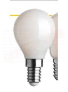 Lampadina sfera E 14 full light bianca 80x45mm 7w 2700k luce calda = lampadina da 75 w 1055 lumen non dimmerabile classe en. D