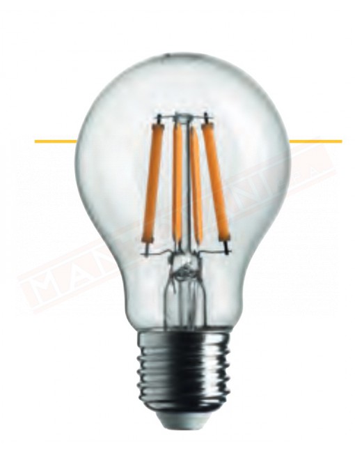 Shot lampadina led sensore crepuscolare luce calda 2700 k 7w equivalente 60 w 806 lumen utili classe energetica A+