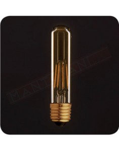 Amarcords lampadina led tubolare e27 ambrata 6 w 480 lumen 2500 k victorian led classe energetica A++ 28x140mm