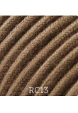 Cavo elettrico tessile tondo cotone 2x0,75 colore marrone adatto per pendel. Cavi elettrici colorati Amarcords