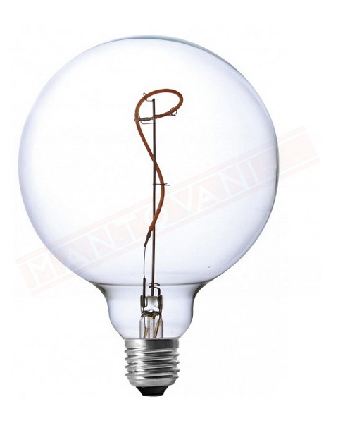 Amarcords lampadina a led dimmerabile 4w tipo G 125 globo luce calda 2200k e27