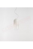 Artemide Gople lamp lampada a sospensione a led 6w dim Ce A++ A diam 14.5 cm bianco sfumato