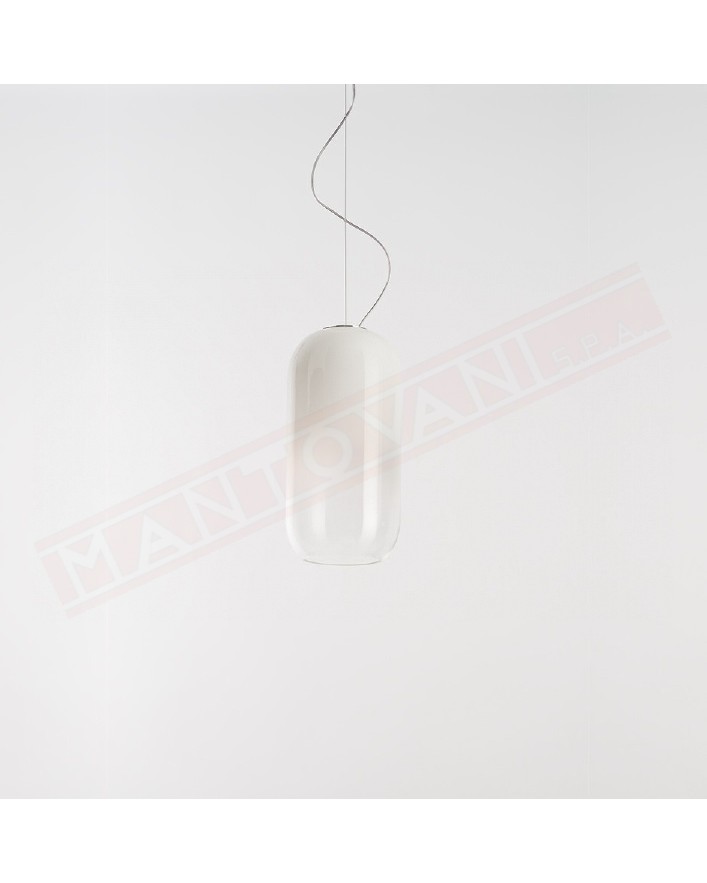 Artemide Gople lamp lampada a sospensione a led 6w dim Ce A++ A diam 14.5 cm bianco sfumato