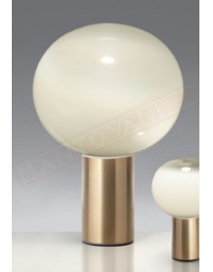 Artemide Laguna 37 Table lampada da tavolo con diffusore in vetro soffiato e struttura oro satinato 1xe27 a led 20w