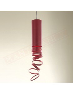 Artemide Decompose' lampada a sospensione E27 alluminio rosso