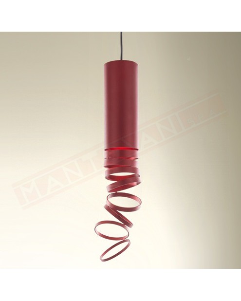 Artemide Decompose' lampada a sospensione E27 alluminio rosso