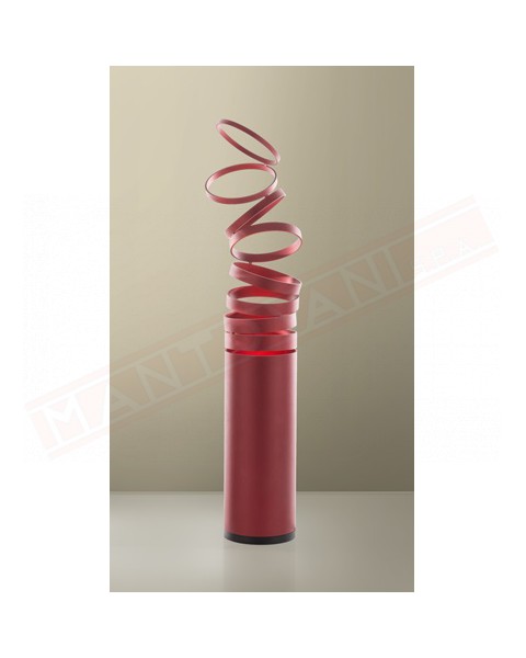 Artemide Decompose' lampada da tavolo E27 alluminio rosso