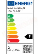 Beneito Faure lampadina bispina g4 1.3w 5000k 12 volts 12 X 28 mm 158 lumen classe energetica F