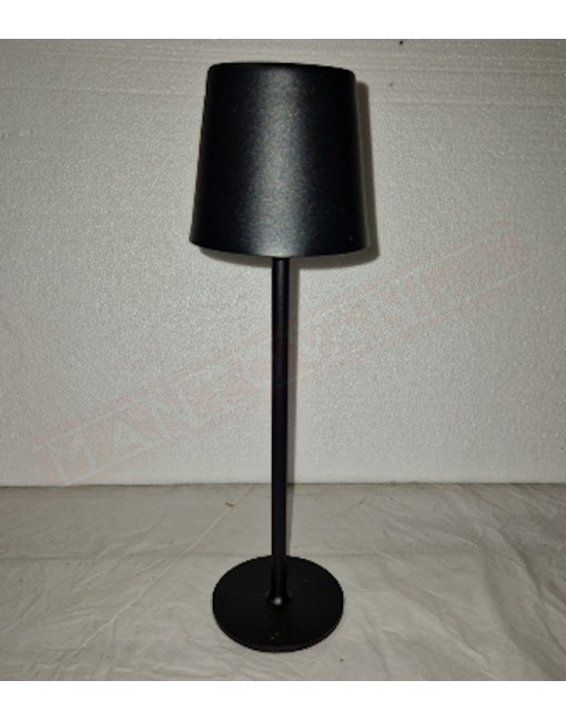 Elettra lampada ricaricabile nera per interno e esterno