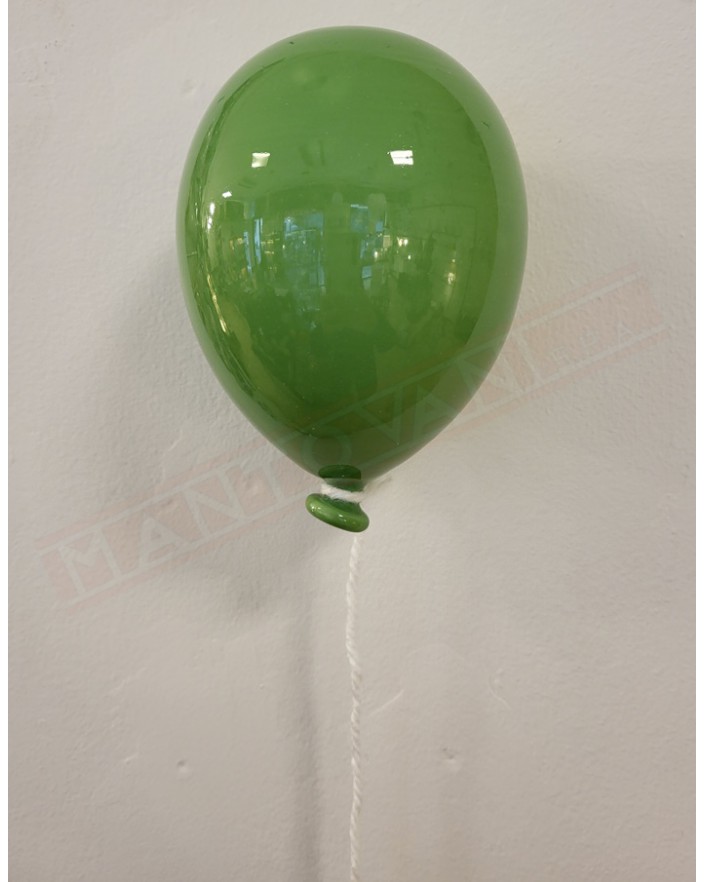 Palloncino h 15 cm verde chiaro con cordicina addobbo per casa ideale metterlo in parete due tre pezzi ad altezze diverse