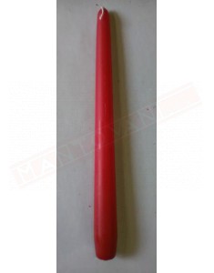 Candela conica rossa h 25 cm