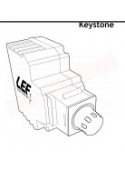 dimmer keystone grigio serie eco comandamile con solo pulsanti estensori per led 4 -100w o resistivo 25 300 w