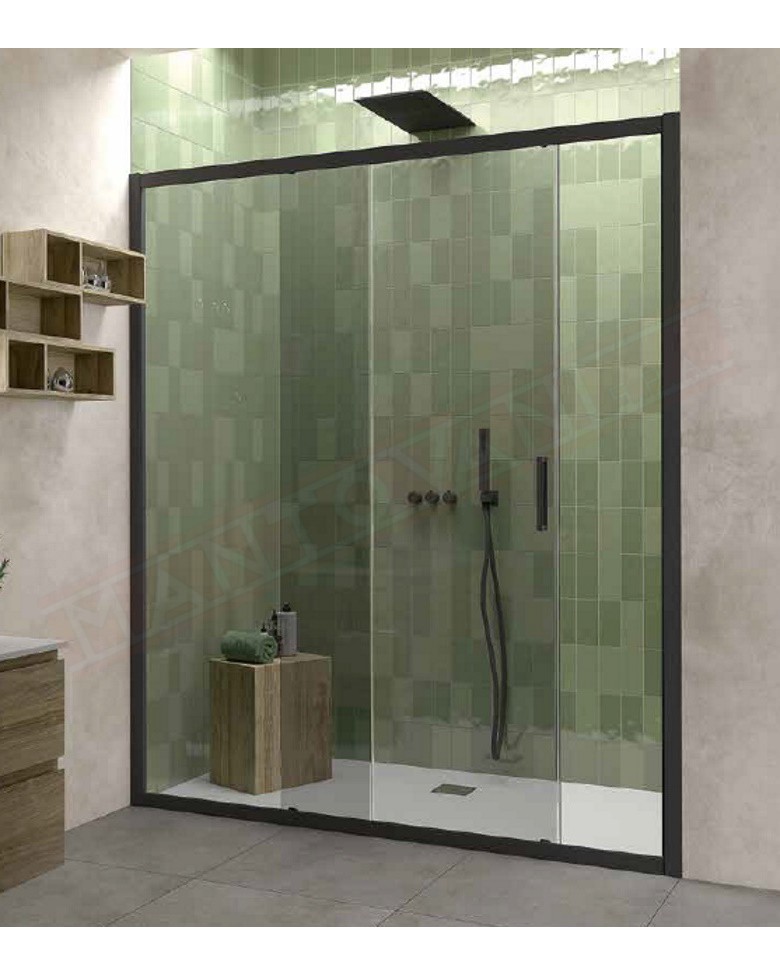 CSA box doccia Altea N FS porta doccia per nicchia con un vetro fisso e un anta a scorrevole 6mm misure da 95 a 171