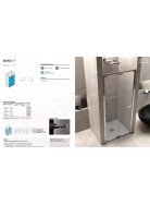 CSA box doccia Aura N P porta doccia per nicchia con 8 mm misure da 66 a 100
