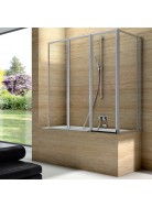 CSA box doccia Ginevra Saf+4p porta pieghevole doccia per vasca con acrilico 4 mm 136x67 cm h 140 reversibile