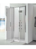 CSA box doccia Greta N2.B porta doccia per nicchia con 2 ante a battente 1 anta fissa 6mm misure da 90 a 170 h 190