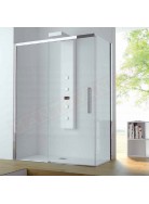 CSA box doccia Lia AFS+L per piatto doccia angolo con 1 anta scorrevole + laterale vetro 6 mm misure da 97 a 169.5 + lato f