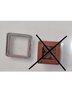 Coperchio ip 55 per Scatola 502 in plastica verniciata ramata 2 moduli Matix Go