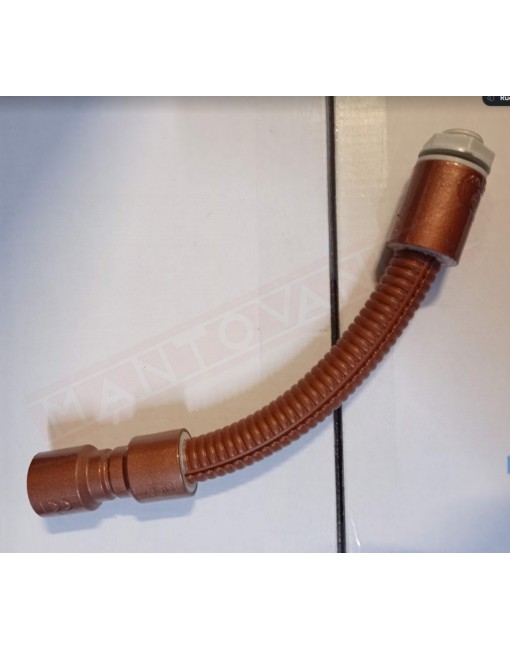 Curva color simil rame tubo scatola 32 mm raccorderia grigia verniciata rame