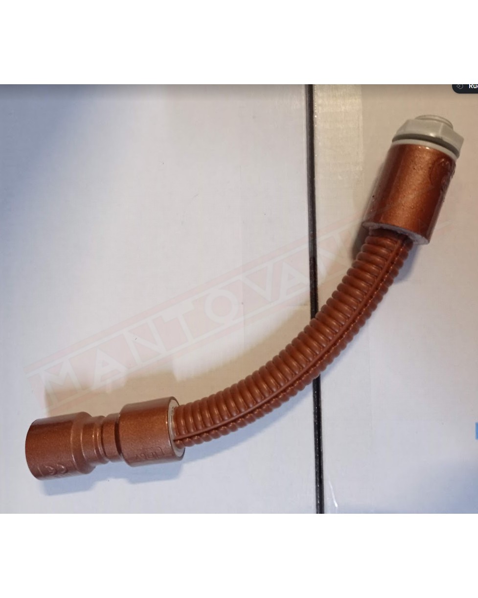 Curva color simil rame tubo scatola 32 mm raccorderia grigia verniciata rame