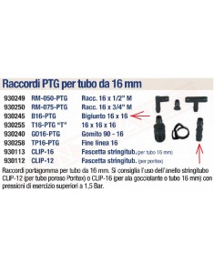 DEL TAGLIA B16-PTG BIGIUNTO PORTAGOMMA 16X16
