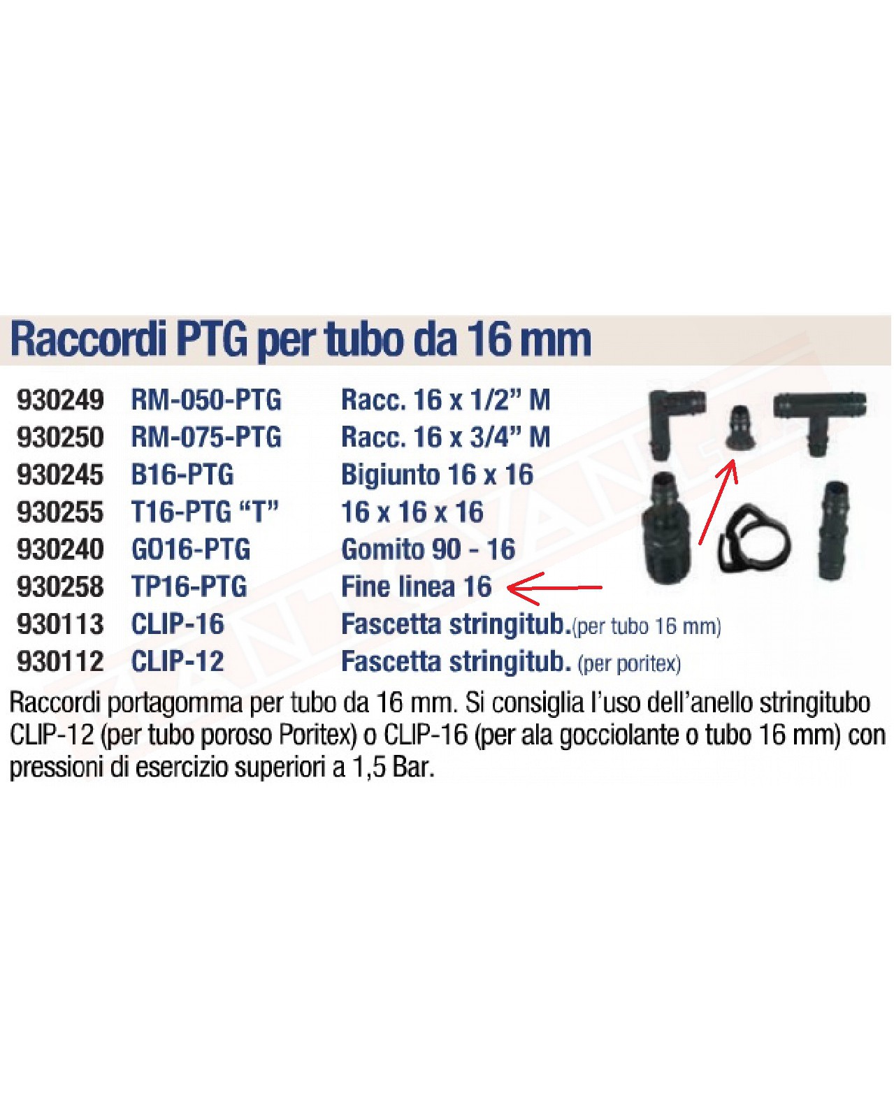 TP16-PTG TAPPO CON PORTAGOMMA PER TUBO 16