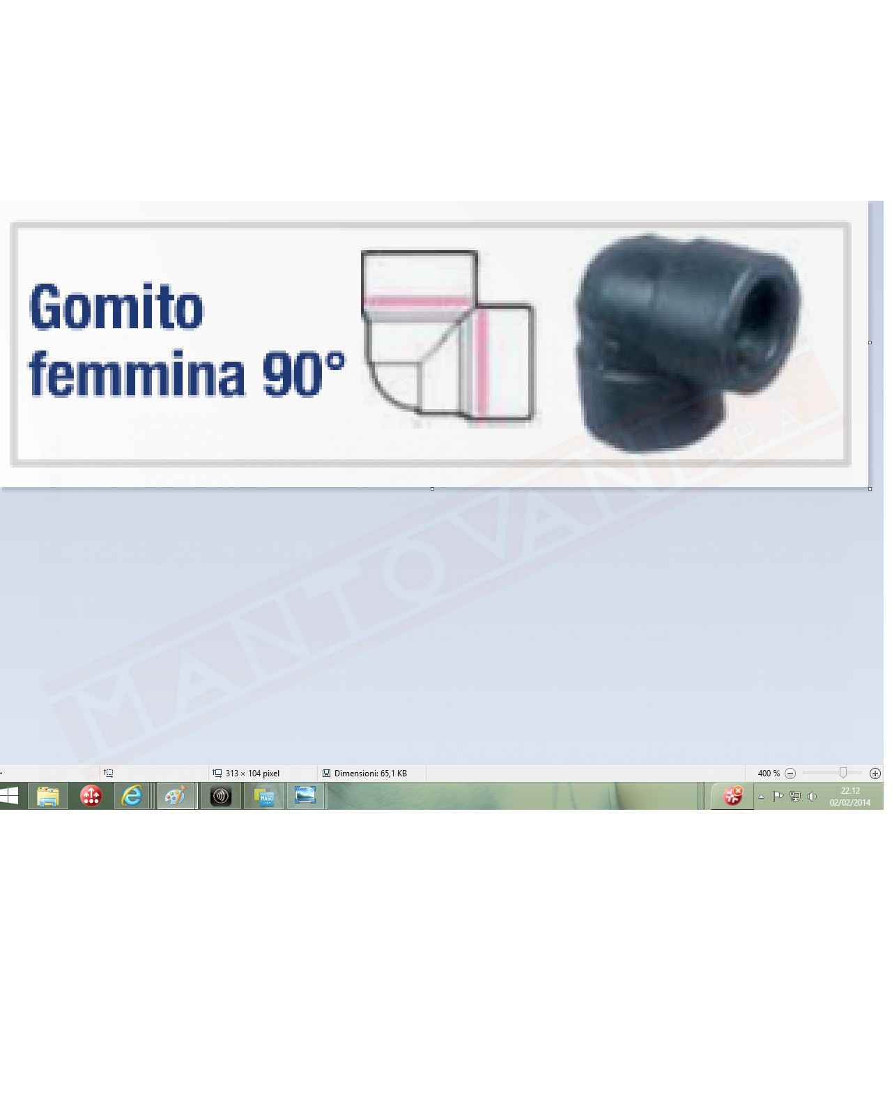 GF-150-G GOMITO .FEMMINA .90GRADI .11\2