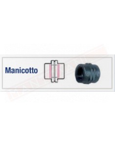 DEL TAGLIA M-050-G MANICOTTO 1\2" CON GUARNIZIONE IN PLASTICA