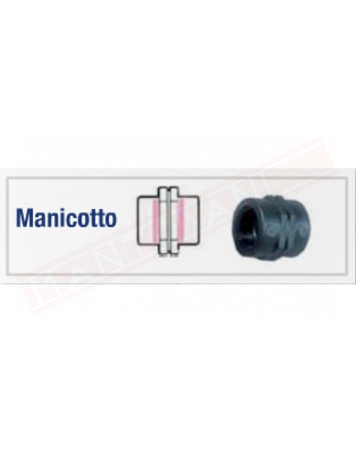 DEL TAGLIA M-200-G MANICOTTO 2" CON GUARNIZIONE IN PLASTICA