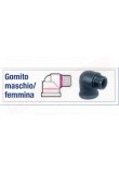 DEL TAGLIA GMF-100-G GOMITO MASCHIO FEMMMINA 1''MX1''F IN PLASTICA