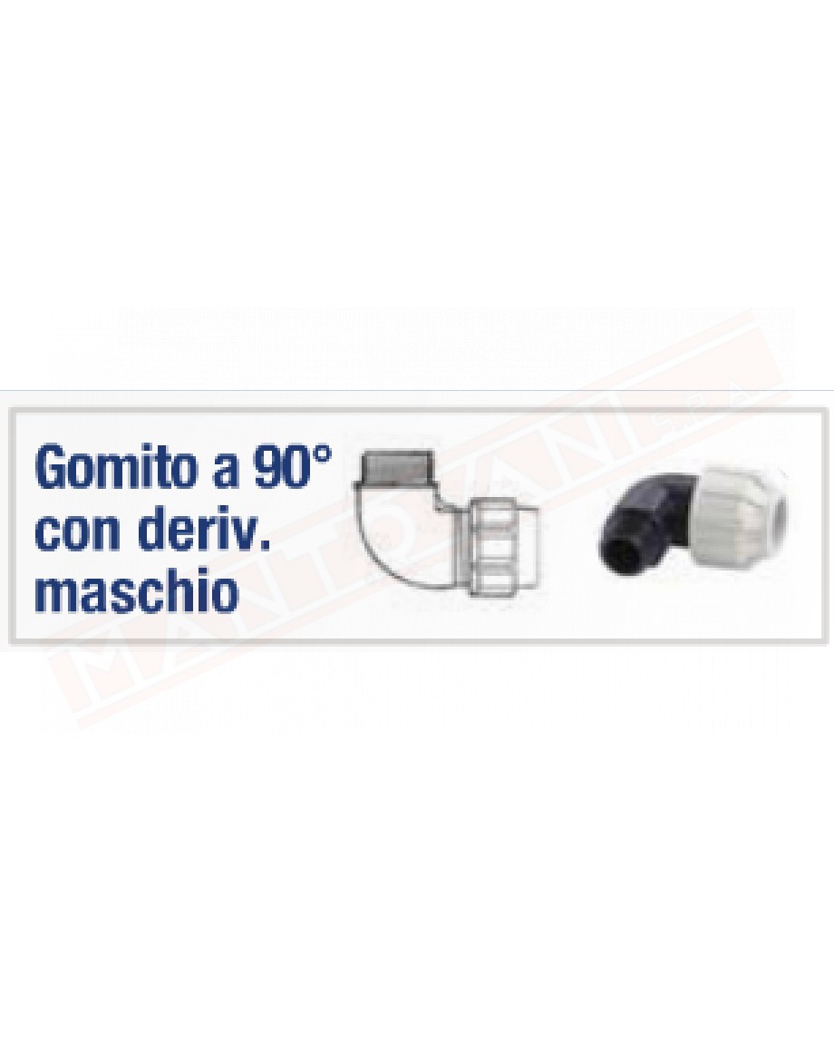 DEL TAGLIA GM-50\150 GOMITO 90 MASCHIO .50 X1 1\2 IN PLASTICA