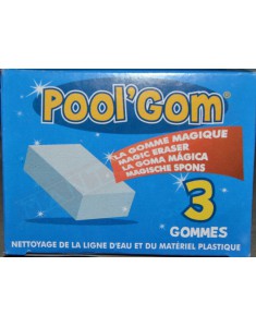 kit di gomme detergenti per piscina con 3 gomme grandi ideali per pulire la linea d' acqua e le cose in materiale p