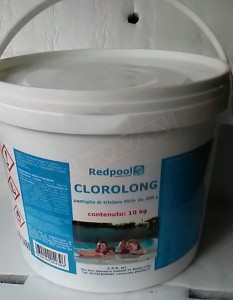 Prodotti chimici per piscina pastiglie cloro lenta dissoluzione confezione da 10 kg