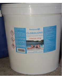 Prodotti chimici per piscina pastiglie cloro lenta dissoluzione confezione da 25 kg